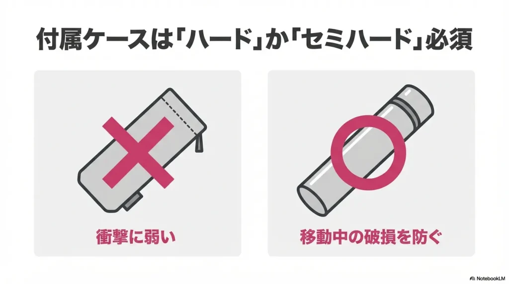 パックロッドを買うときはケースの頑丈さもチェックしたい