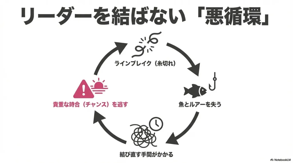 アジングでショックリーダーを使わないことによる悪循環
